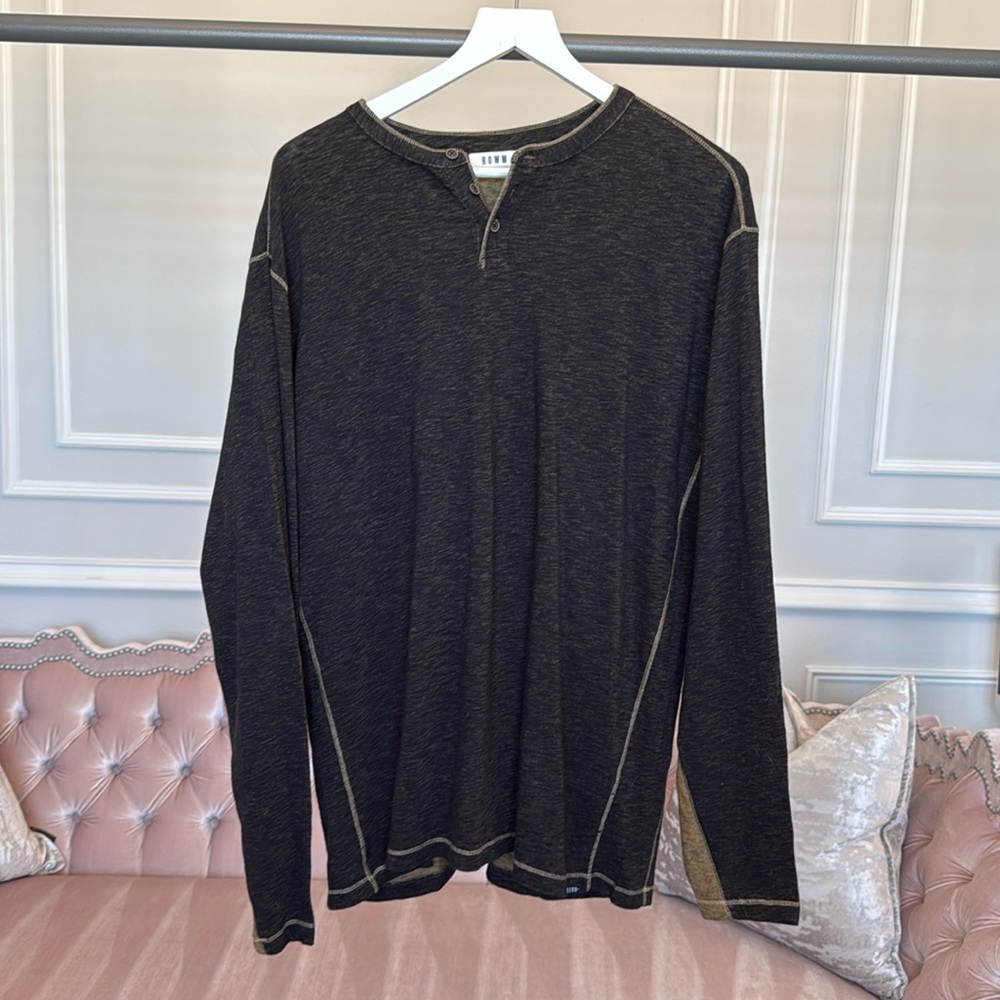 ROWM MEN LONG SLEEVES SHIRT SIZE XL